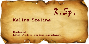 Kalina Szelina névjegykártya